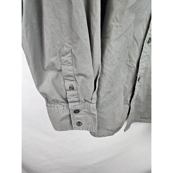 Roar Men's Shirt Size 2XL Gray Embroidered Cross Live Life Long Sleeve Buttons - Picture 7 of 15